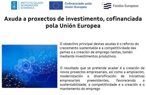 Axuda a proxectos de investimento